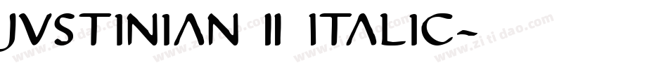 Justinian 2 Italic字体转换